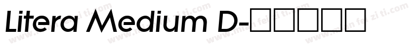 Litera Medium D字体转换